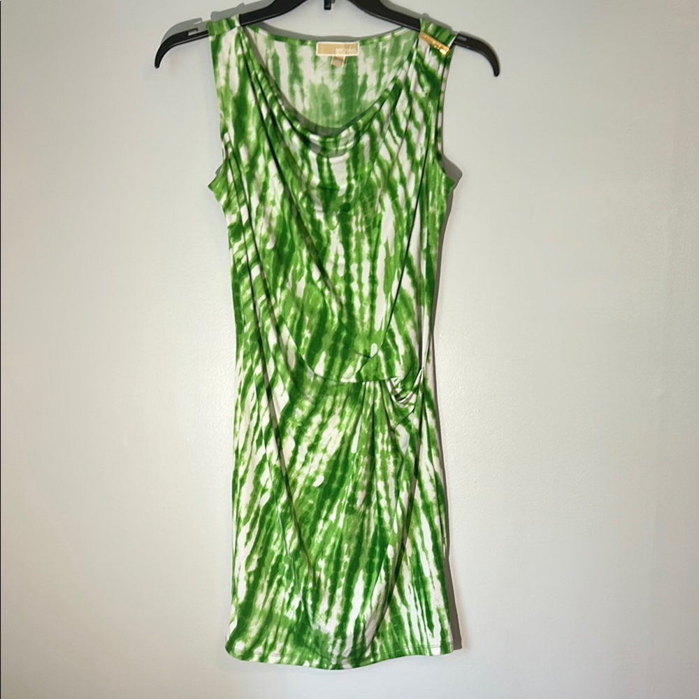 MICHAEL Michael Kors Green Tie-Dye Midi Dress‎ size XS